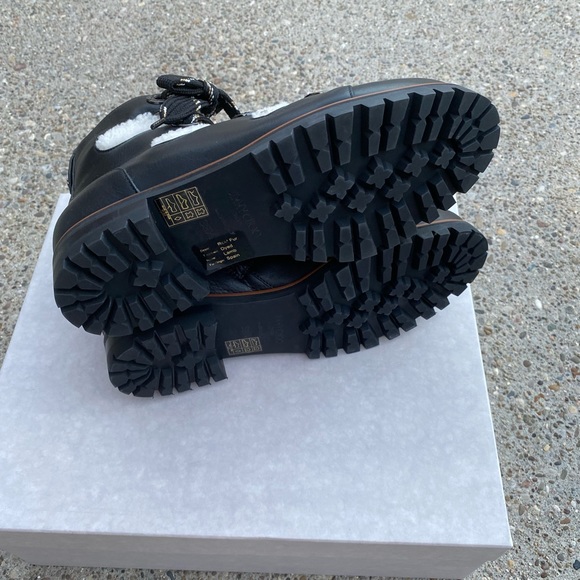 Jimmy Choo Bei Flat Boots leather /shearling size 38.5 - Picture 10 of 12